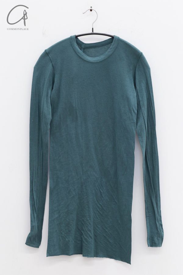 BORIS BIDJAN SABERI WLS1 series women's cotton cashmere long-sleeved T-shirt BBS-WLS1.MID FTT00001-HZ seaweed